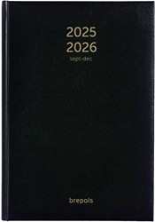 Brepols schoolagenda Bretime Lima, zwart, 2025-2026