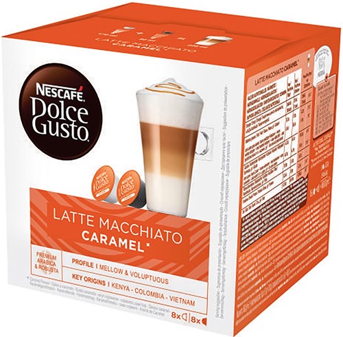 Nescafé Dolce Gusto koffiecapsules, Latte Macchiato Caramel, pak van 16 stuks-2