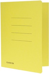 Class'ex dossiermap, 3 kleppen ft 18,2 x 22,5 cm (voor ft schrift), geel