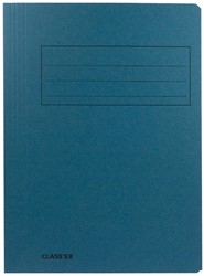 Class'ex dossiermap, 3 kleppen ft 23,7 x 34,7 cm (voor ft folio), blauw