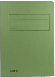 Class'ex dossiermap, 3 kleppen ft 23,7 x 32 cm (voor ft A4), groen