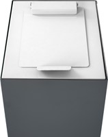 V-Part top met klep voor modulaire afvalbak 60 l, wit-2