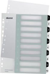 Leitz WOW printbare index, 10 tabs, zwart-wit