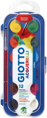 Waterverf Giotto Acquerelli set à 12 kleuren