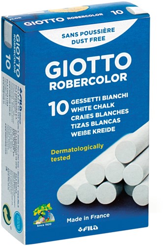 Schoolbordkrijt Giotto doos à 10 stuks wit