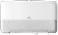 Toiletpapierdispenser Tork T2 Elevation jumbo klein duo wit 555500-1