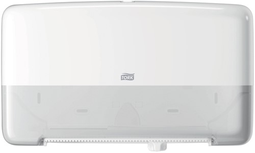 Toiletpapierdispenser Tork T2 Elevation jumbo klein duo wit 555500-1