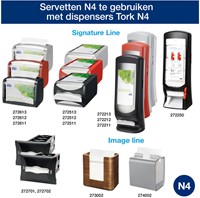 Servet Tork N4 Xpressnap Premium 1/2 vouw 2-laags 213x165mm 1000 vel naturel 12880-2