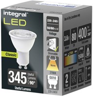 Ledlamp Integral GU10 2700K warm wit 3.6W 400lumen-3