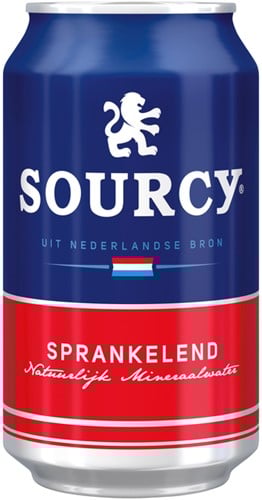 Water Sourcy rood blik 330ml