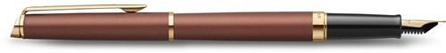 Waterman Hémisphère Metalic vulpen, medium, koperrood GT, giftbox
