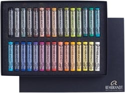 Rembrandt softpastels, doos met 30 pastels