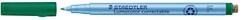 Staedtler Lumocolor uitwisbare pen, schrijfbreedte: 0,6 mm, groen
