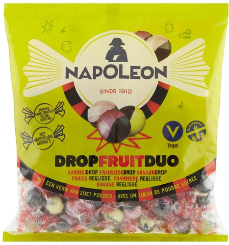 Napoleon snoepjes duo drop fruit, zak van 825 gram