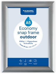 Europel clicklijst Economy, waterdicht, 25 mm, ft A5, zilver