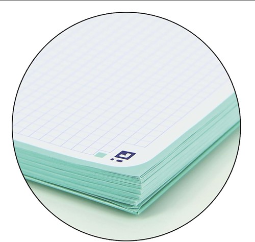 Oxford School Touch Europeanbook spiraalblok, ft A4+, 160 bladzijden, geruit 5 mm, pastel turquoise-2