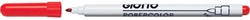 Giotto Robercolor whiteboardmarker fijn, ronde punt, rood