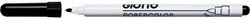 Giotto Robercolor whiteboardmarker fijn, ronde punt, zwart