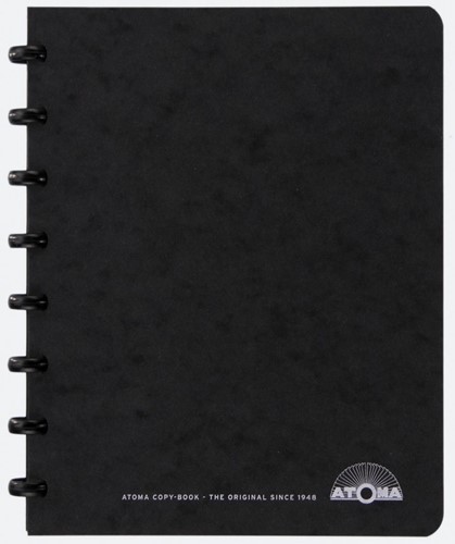 Atoma meetingbook, ft A5, zwart, geruit 5mm