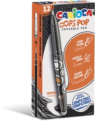 Carioca gelroller Oops Pop, medium, uitwisbaar, doos van 12 stuks, zwart