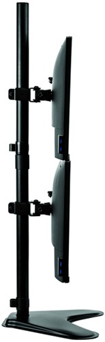 Monitorarm Fellowes Seasa dubbel verticaal vrijstaand zwart-2