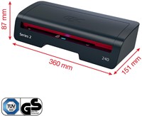 GBC lamineermachine 240 Home Office, voor ft A4-2