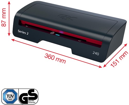 GBC lamineermachine 240 Home Office, voor ft A4-2