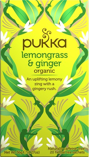 Pukka thee bio, Lemongrass - Ginger, pak van 20 stuks