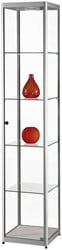 Vitrinekast SDB  mpc-400 led zilver 400x400x2000mm