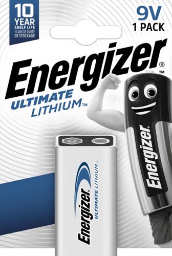 Energizer batterij Lithium 9V, op blister