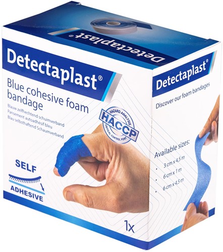 Detectaplast zelfklevend schuimverband, ft 6 cm x 4,5 m, op rol-2