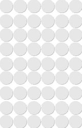 Apli ronde etiketten in etui diameter 13 mm, wit, 210 stuks, 35 per blad (2661)