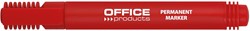 OFFICE products permanent marker 1-3 mm, rond, rood