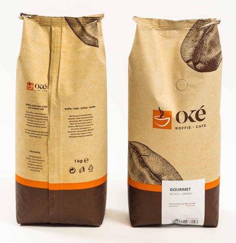 Oké koffiebonen, zak van 1 kg, Gourmet