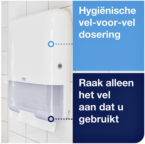 Handdoekdispenser Tork H3 Elevation wit 553000-4