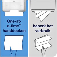 Handdoekdispenser Tork H3 Elevation wit 553000-2