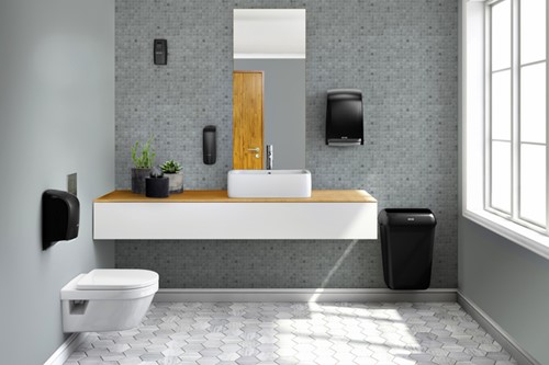 Damesverbandzakdispenser Katrin zwart 92247-2