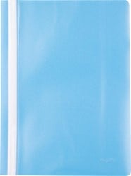 Pergamy snelhechtmap, ft A4, PP, pak van 5 stuks, blauw