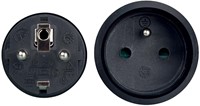 Perel verlengkabel 5 meter, zwart, voor België-3