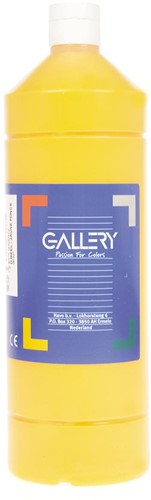 Gallery plakkaatverf, flacon van 1 l, donkergeel