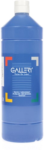 Gallery plakkaatverf, flacon van 1 l, donkerblauw