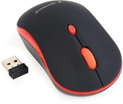 Gembird draadloze optische muis, rood