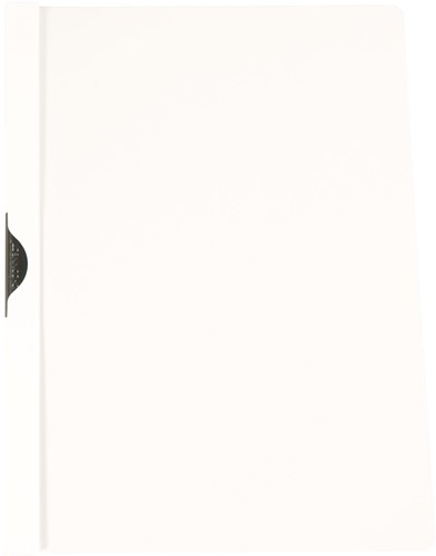 Q-CONNECT Klemmap metalenclip A4 30 vel Transparant wit