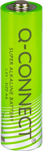 Q-CONNECT batterij, alkaline, AA, blister van 4 stuks