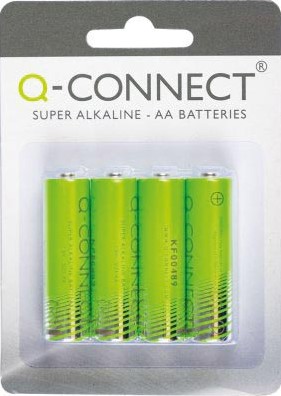Q-CONNECT batterij, alkaline, AA, blister van 4 stuks-3