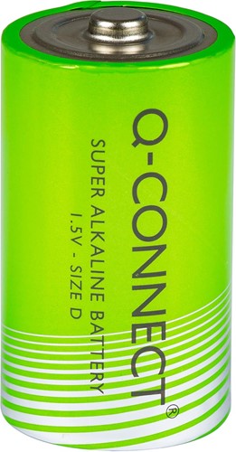 Q-CONNECT batterij, alkaline, D, blister van 2 stuks-3