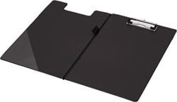 Q-CONNECT klemplaat, PP, ft A4, dubbel, zwart