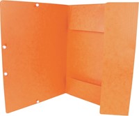 Q-CONNECT elastomap, A4, 3 kleppen en elastieken, karton, oranje-2
