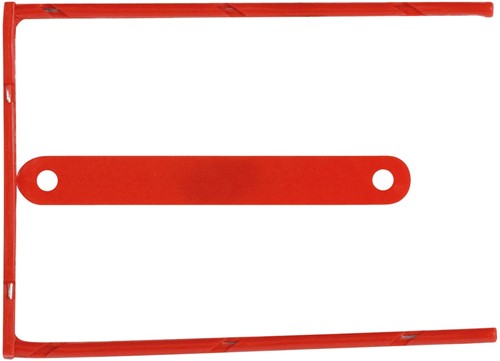 Q-CONNECT archiefbinder D-clip, doos van 100 stuks, rood