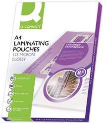 Q-CONNECT lamineerhoes A4 250 micron (2x 125 micron) 100 stuks
